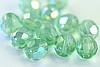 1 STRAND - (25pcs) 8mm AURORA BOREALIS PERIDOT FIREPOLISH FACETED CZECH GLASS ROUND BEAD CZ103-1ST